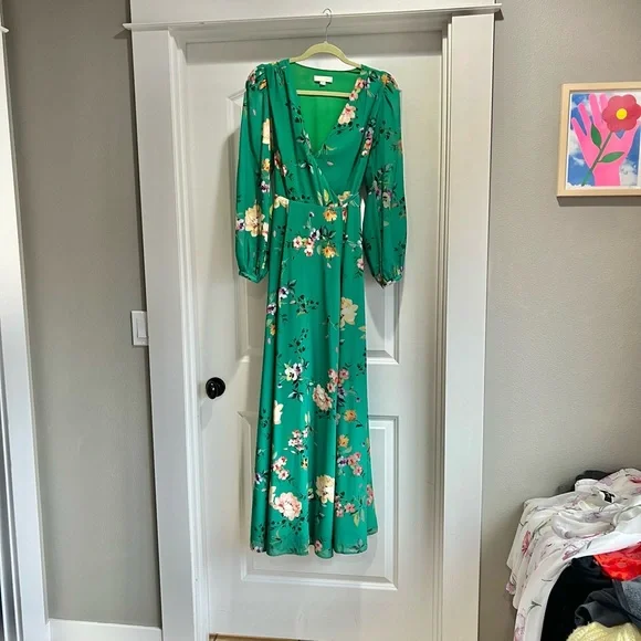 Yumi Kim | Juliette Maxi Dress | M | Symphony Dark Mint Poly